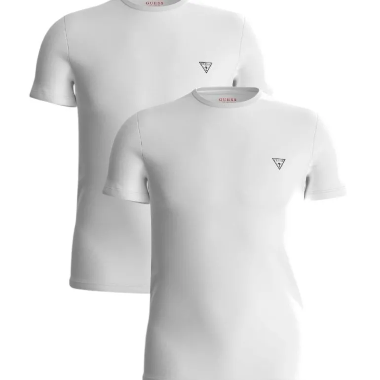 Guess - Caleb Hero Cnk S/S 2Pack - Wit