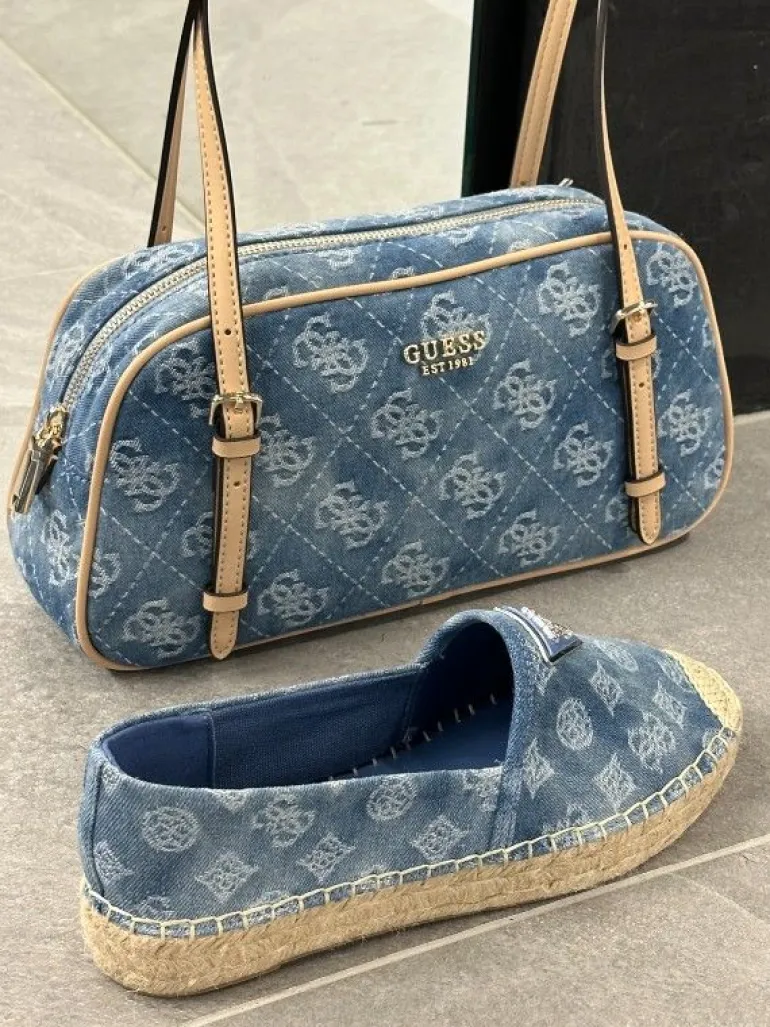 Guess - Cerelia Shoulder Satchel - Blauw