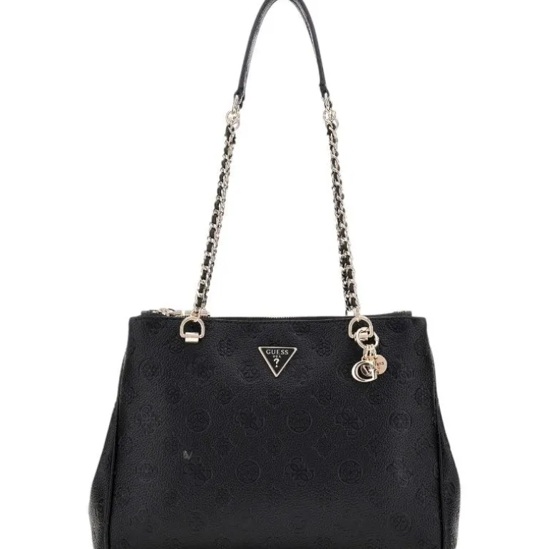 Guess - Cresidia Status Satchel - Zwart
