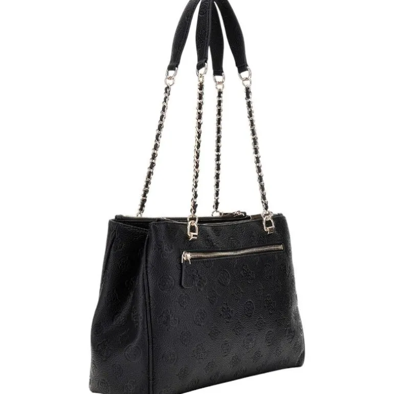 Guess - Cresidia Status Satchel - Zwart