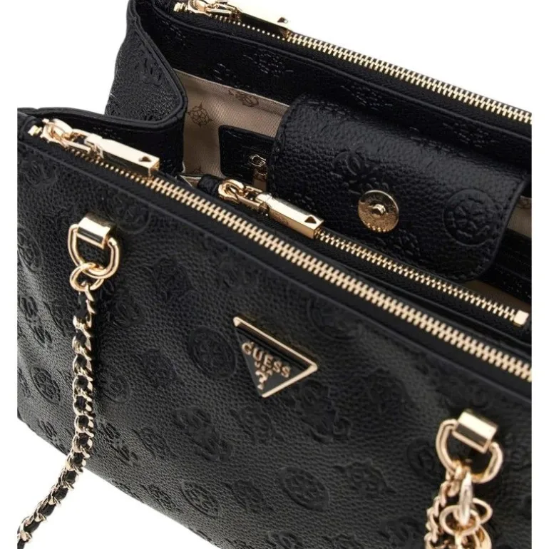 Guess - Cresidia Status Satchel - Zwart