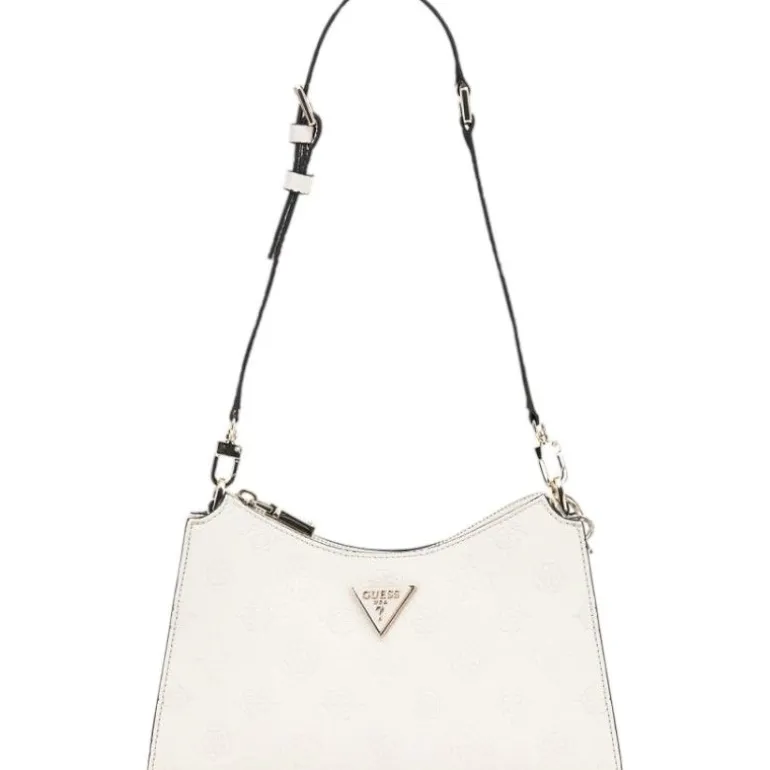 Guess - Cresidia Top Zip Shoulder Bag - Wit