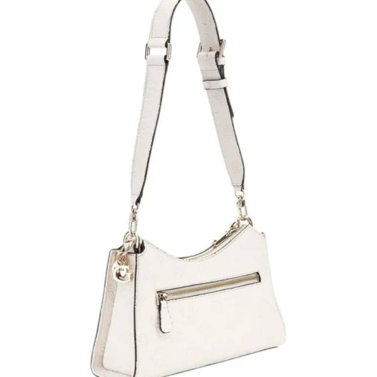 Guess - Cresidia Top Zip Shoulder Bag - Wit
