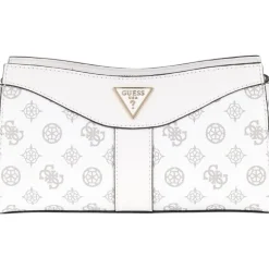 Guess - Dorys Top Zip Crossbody - Wit