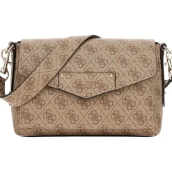 Guess - Eco Brenton Flap Shoulder Bag - Bruin