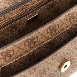 Guess - Eco Brenton Flap Shoulder Bag - Bruin