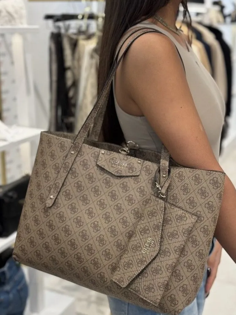 Guess - Eco Brenton Tote - Beige