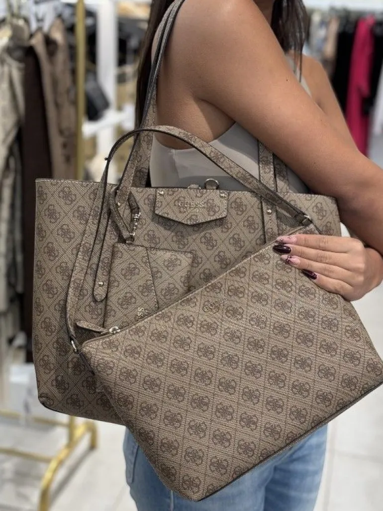 Guess - Eco Brenton Tote - Beige