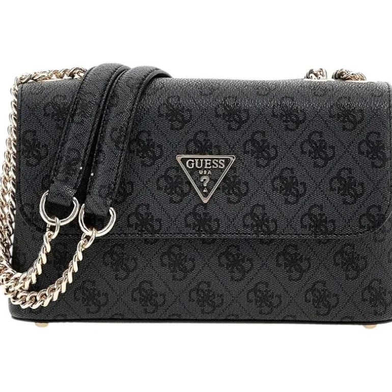 Guess - Eco Erica Cnvrtble Xbody Flap - Zwart