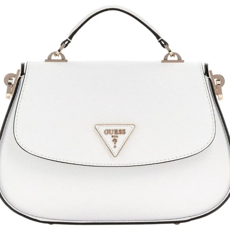 Guess - Eco Jazlynn Top Handle Flap - Wit