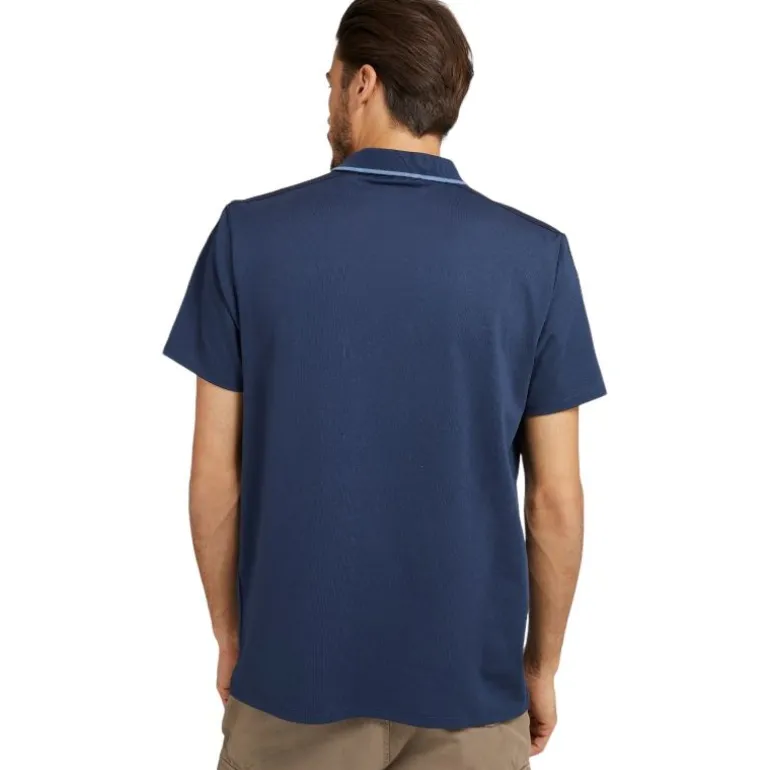 Guess - Es Ss Paul Pique Tape Polo - Donkerblauw
