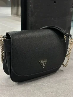 Guess - Fedora Flap Shoulder Bag - Zwart