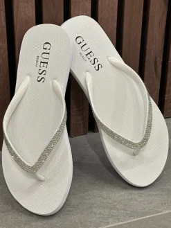 Guess - Flip Flop Rhinestone - Wit
