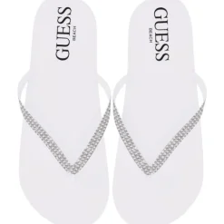 Guess - Flip Flop Rhinestone - Wit