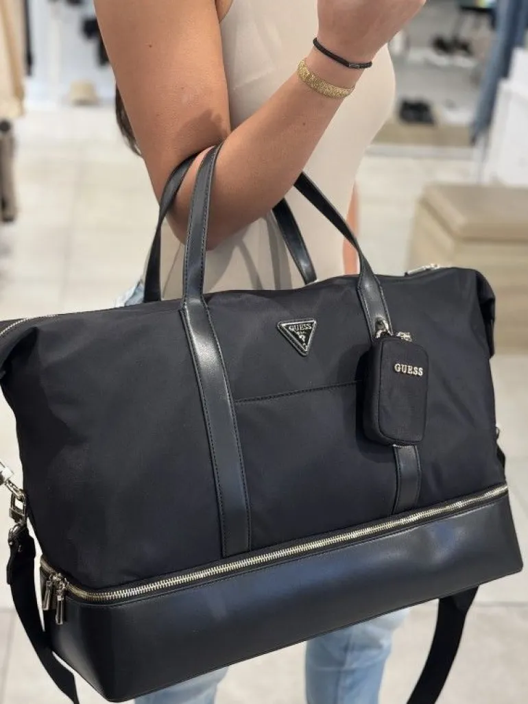 Guess - G Wave Zip Bottom Duffel - Zwart