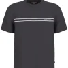 Guess - Gj Ss Cn Reg Chest Stripe Tee - Zwart