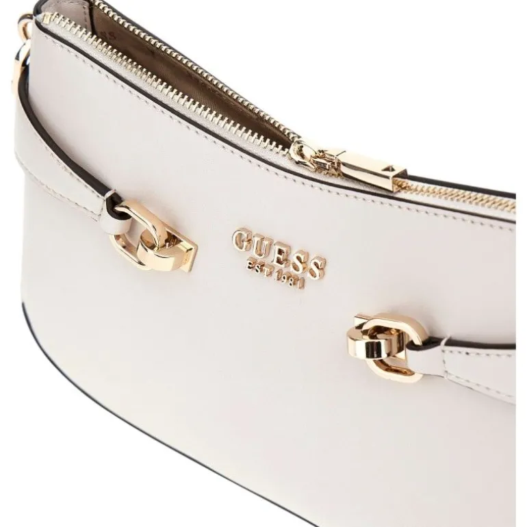 Guess - Lorelei Top Zip Shoulder Bag - Beige