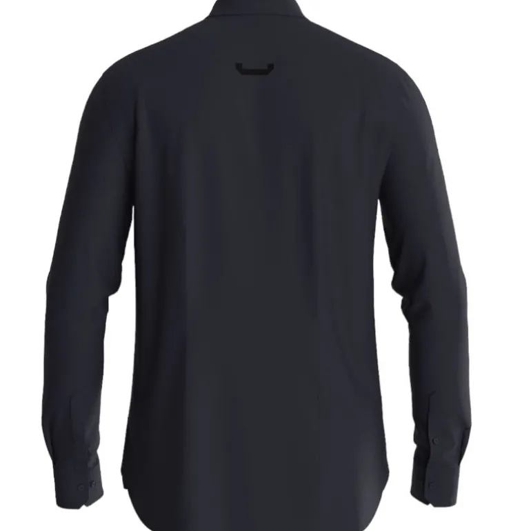Guess - Ls Sunset Tech Shirt - Donkerblauw