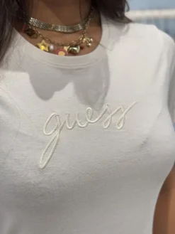 Guess - Lucia Ss T-shirt Round Neck - Beige