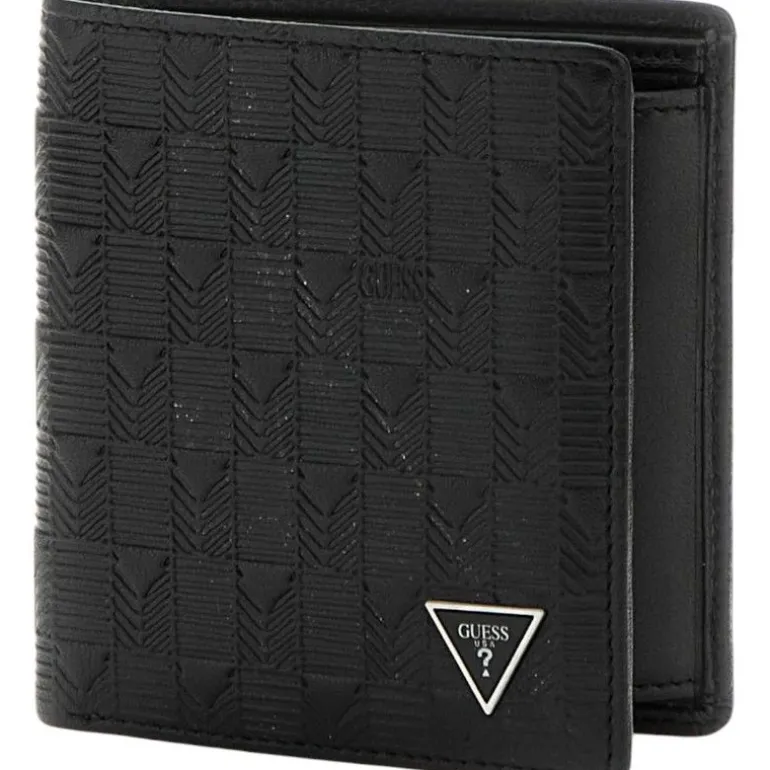 Guess - Madrid Sm Bllfld W Coin Pocket - Zwart