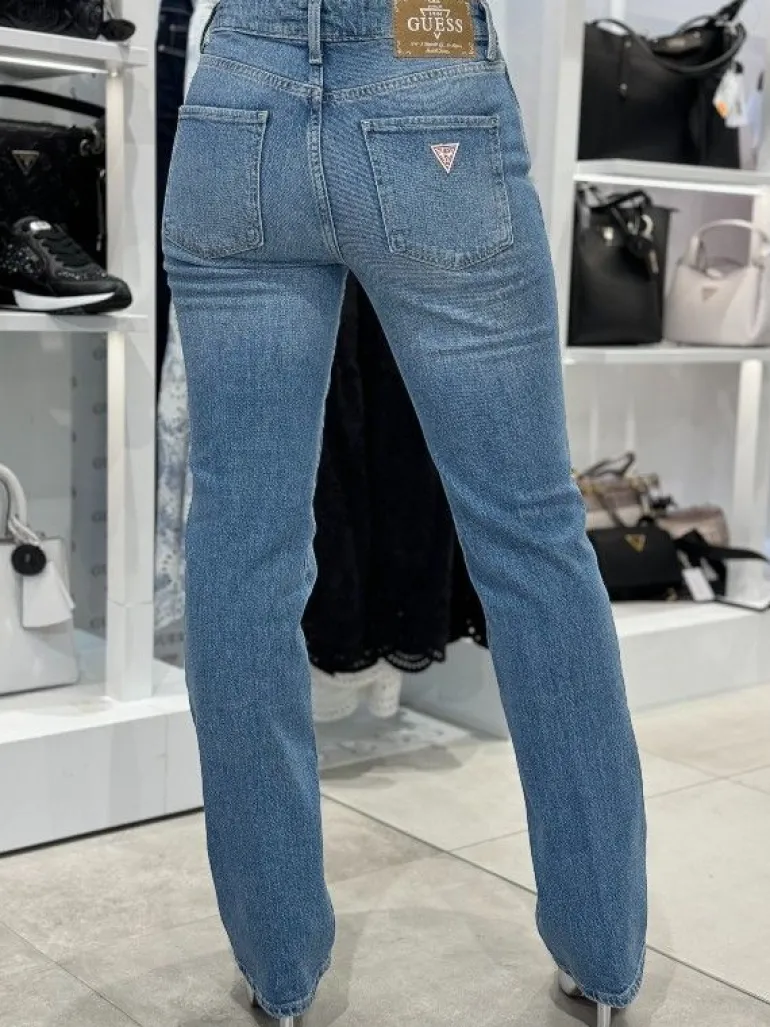 Guess - Mid Rise Sexy Straight - Blauw