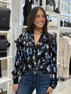 Guess - New Josette Ls Top - Blauw
