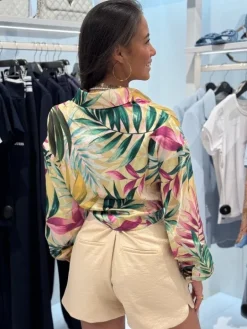 Guess - New Ls Bowed Jun Shirt - Meerkleurig