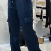 Guess - New Marzia Gathered Jogger - Blauw