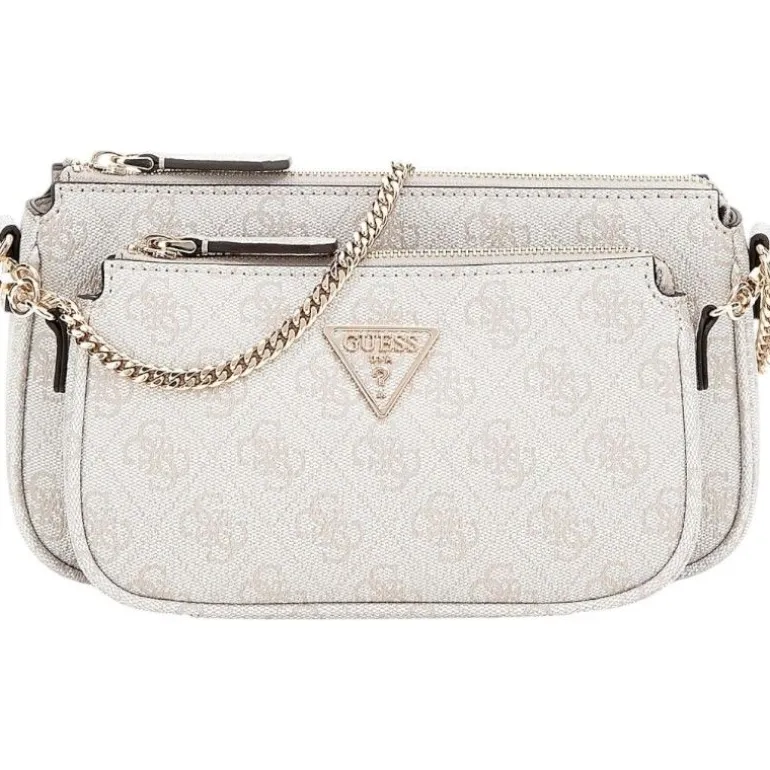 Guess - Noelle Dbl Pouch Crossbody - Beige