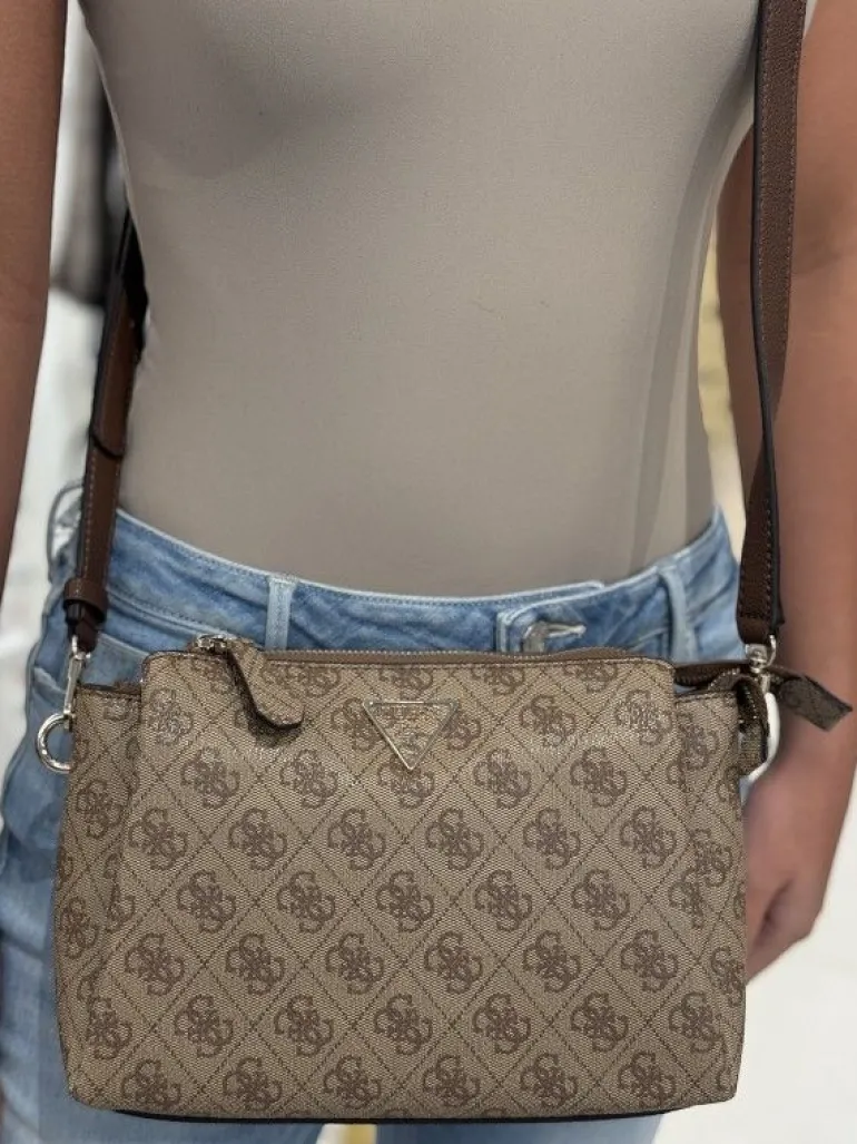 Guess - Noelle Tri Compartment Xbody - Bruin