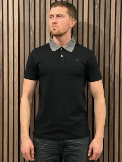 Guess - Nolan Ss Polo - Zwart
