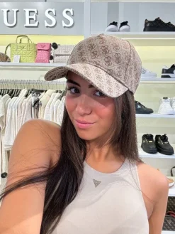 Guess - Orlina Logo Baseball Cap - Beige