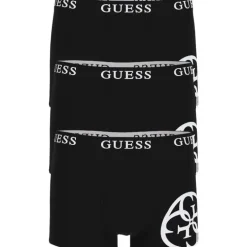 Guess - Placed Logo Boxer Trunk 3 Pack - Zwart