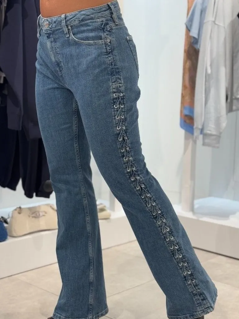 Guess - Sexy Flare Lace Up - Blauw