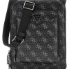 Guess - Siena Flat Crossbody Zip Around - Zwart