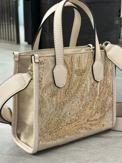 Guess - Silvana Mini 2 Comp Tote - Goud