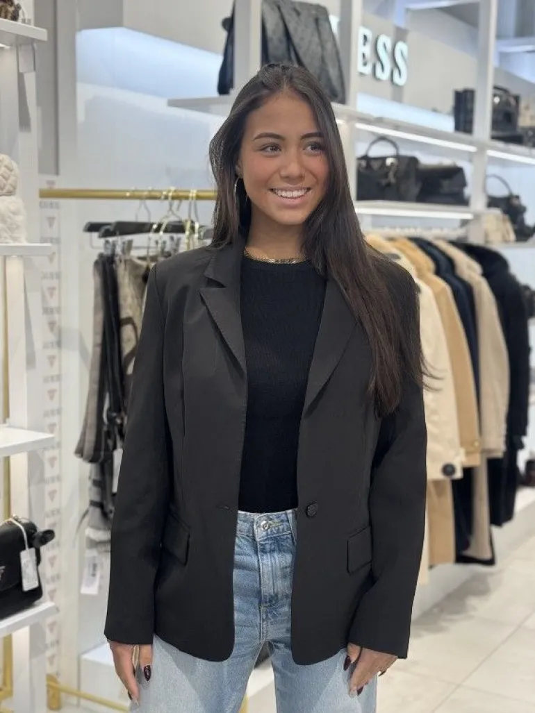 Guess - Solene Fluid Blazer - Zwart
