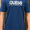 Guess - Ss Cn Guess Logo Tee - Blauw