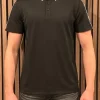 Guess - Ss Quattro G Tape Polo - Zwart
