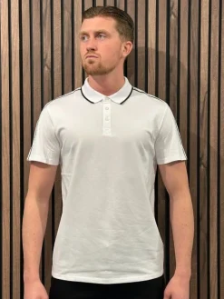 Guess - Ss Quattro G Tape Polo - Wit