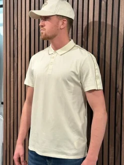Guess - Ss Quattro G Tape Polo - Beige