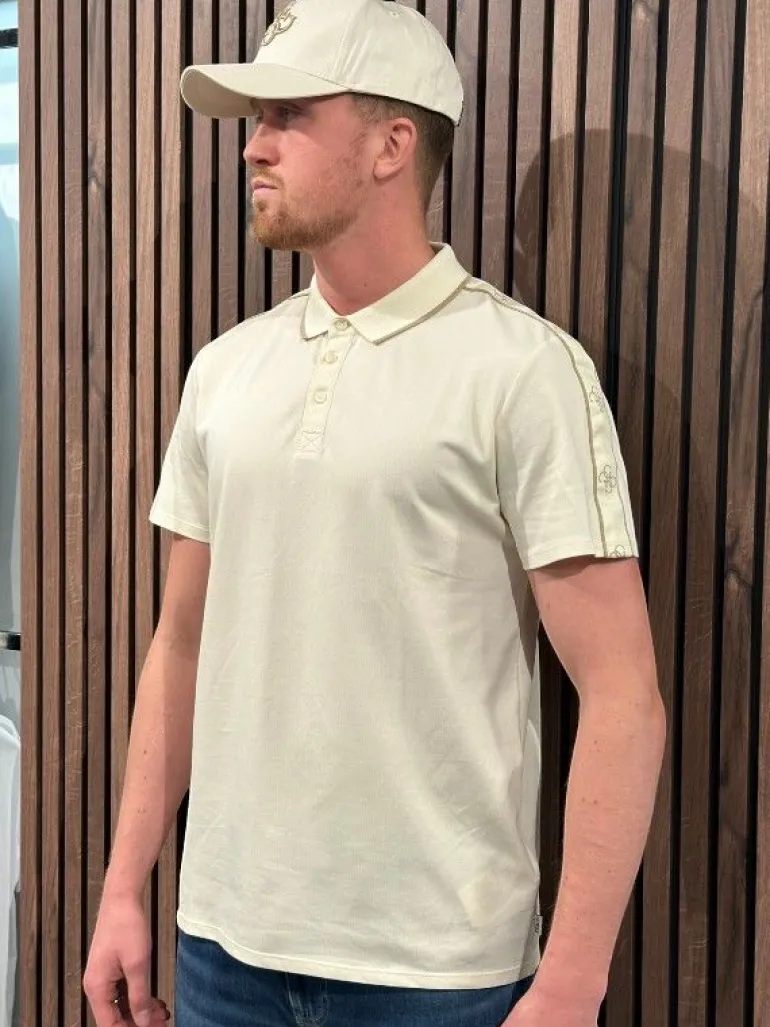 Guess - Ss Quattro G Tape Polo - Beige