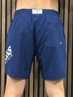 Guess - Swimtrunk Medium Wild Palms - Blauw