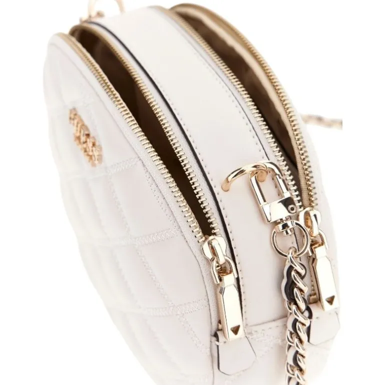 Guess - Tamsin Double Zip Crossbody - Wit