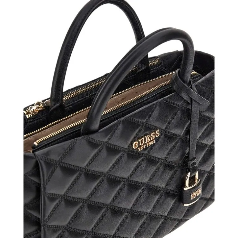 Guess - Tamsin Society Satchel - Zwart