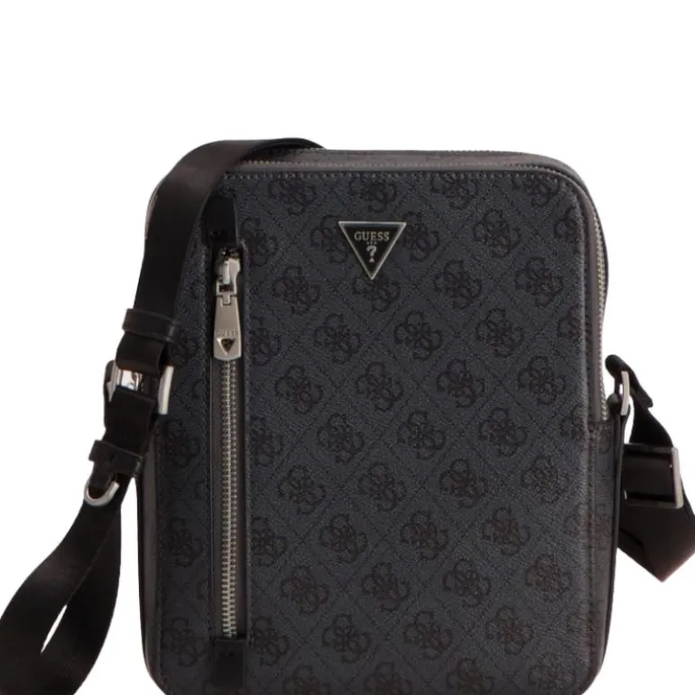 Guess - Torino Dbl Zip Xbody - Zwart