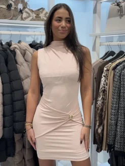 Guess - Zama Button Detail Dress - Roze