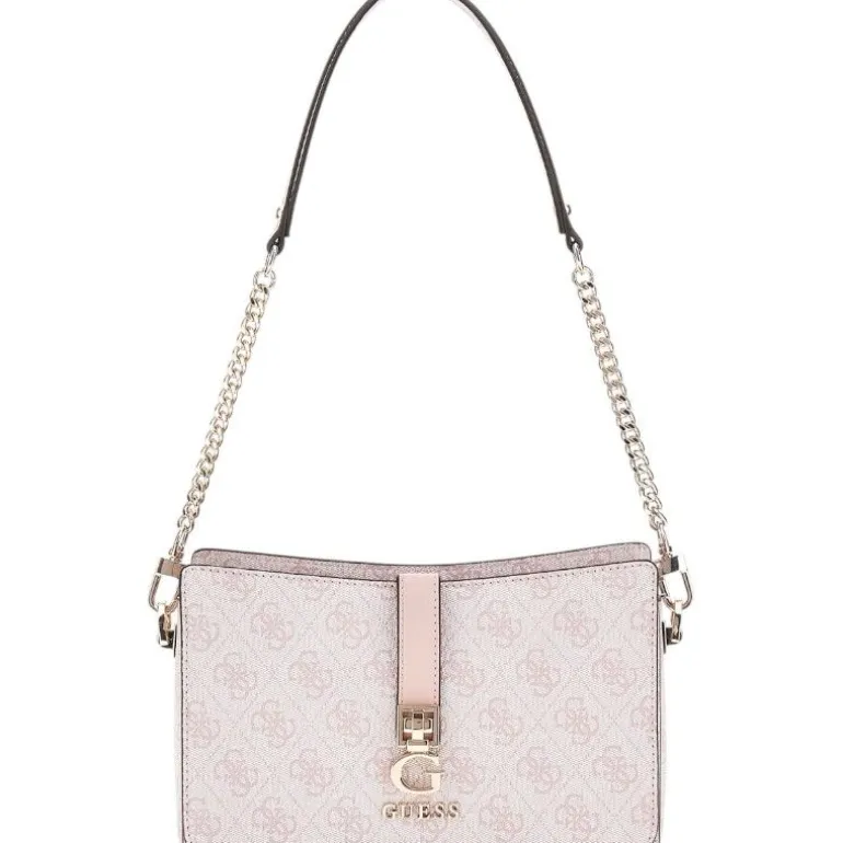 Guess - Zamira Top Zip Shoulder Bag - Roze