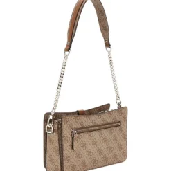 Guess - Zamira Top Zip Shoulder Bag - Bruin