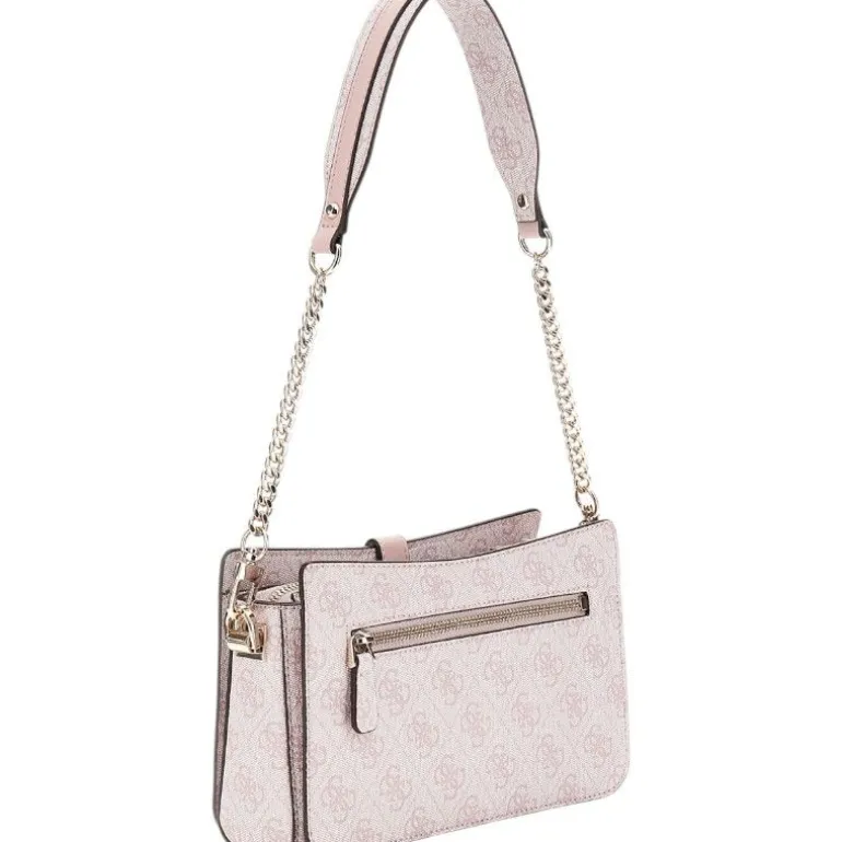 Guess - Zamira Top Zip Shoulder Bag - Roze